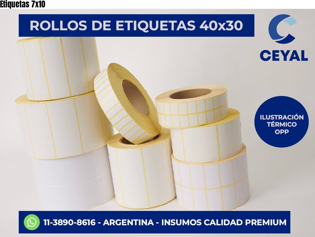 Etiquetas 7×10