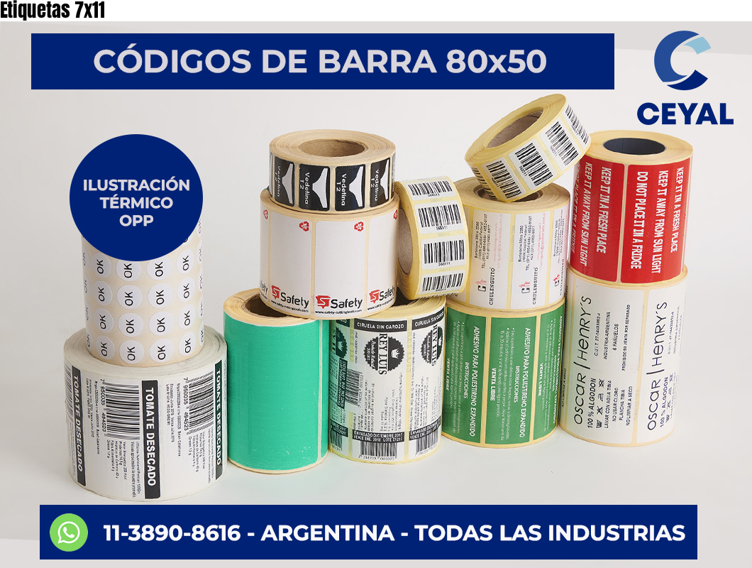 Etiquetas 7×11