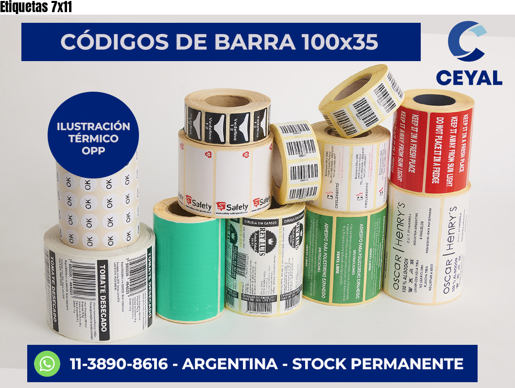 Etiquetas 7×11