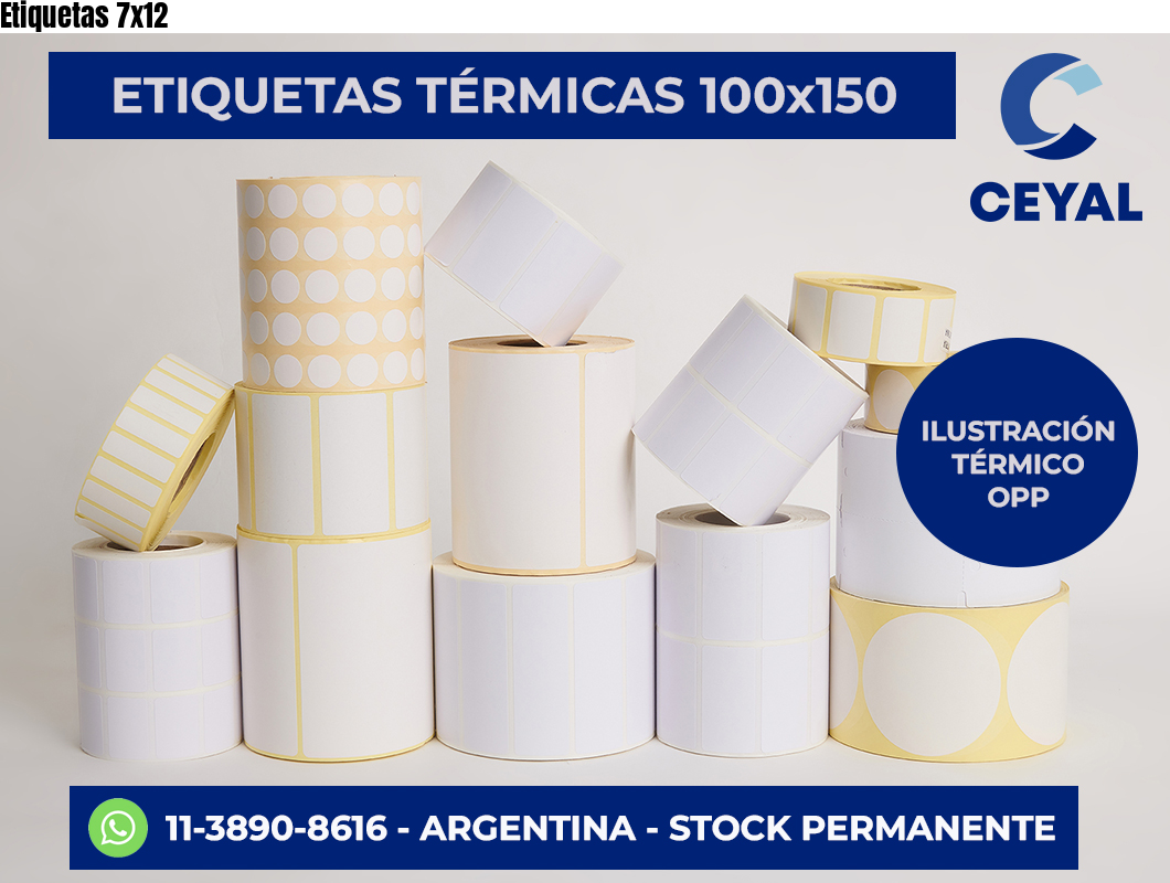 Etiquetas 7×12