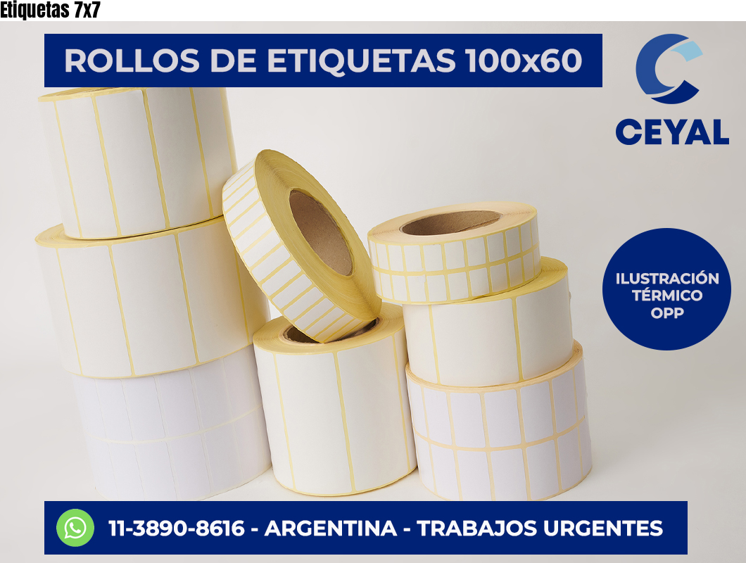 Etiquetas 7×7