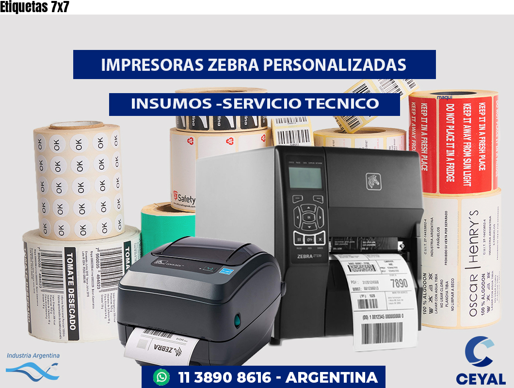 Etiquetas 7x7