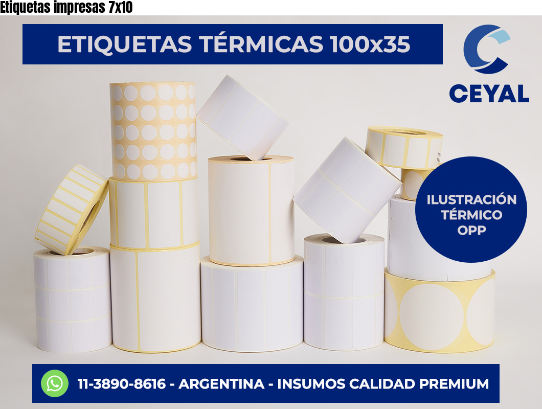 Etiquetas impresas 7×10