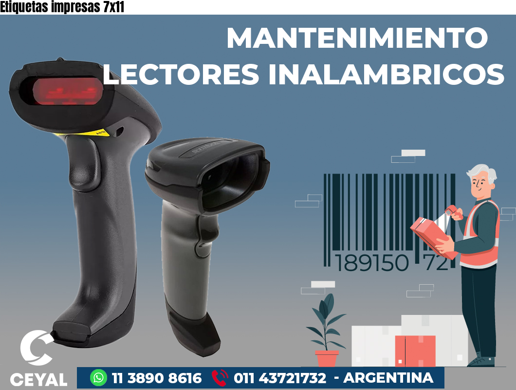 Etiquetas impresas 7x11 