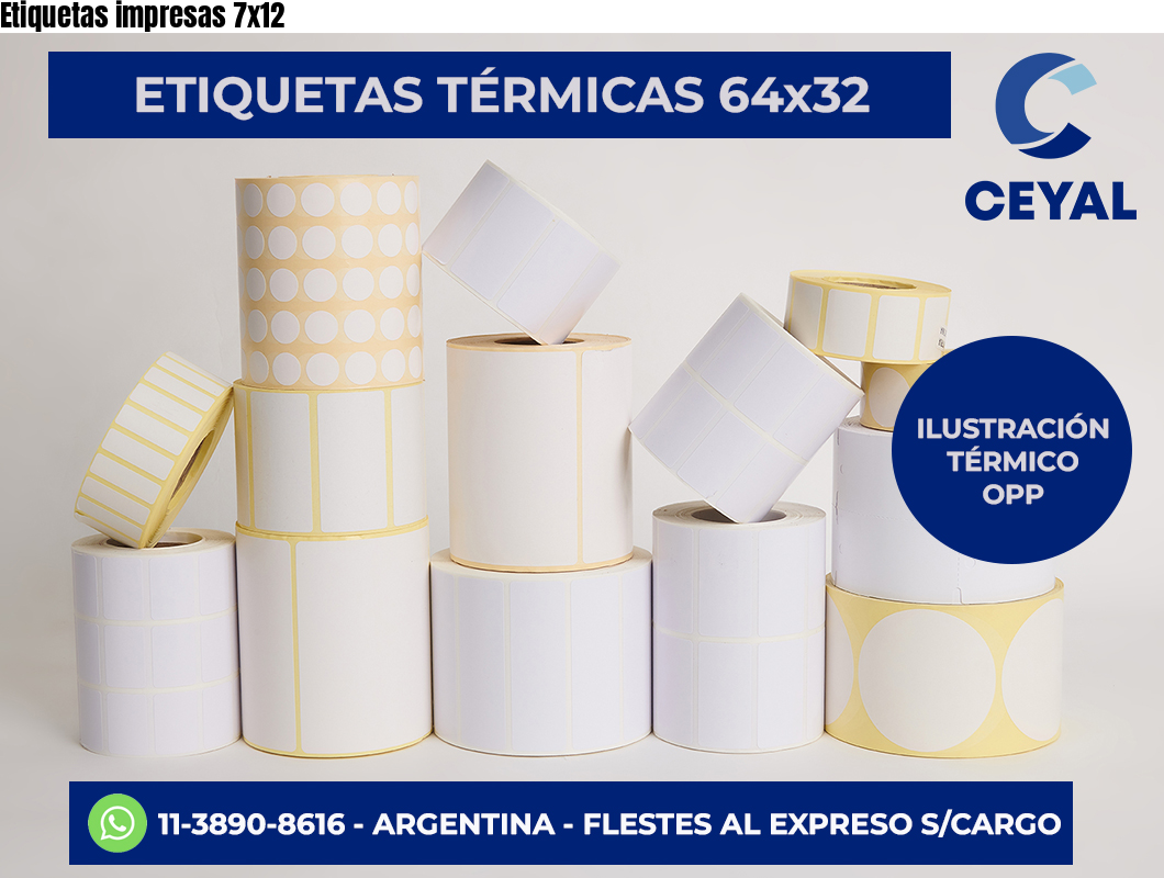 Etiquetas impresas 7×12