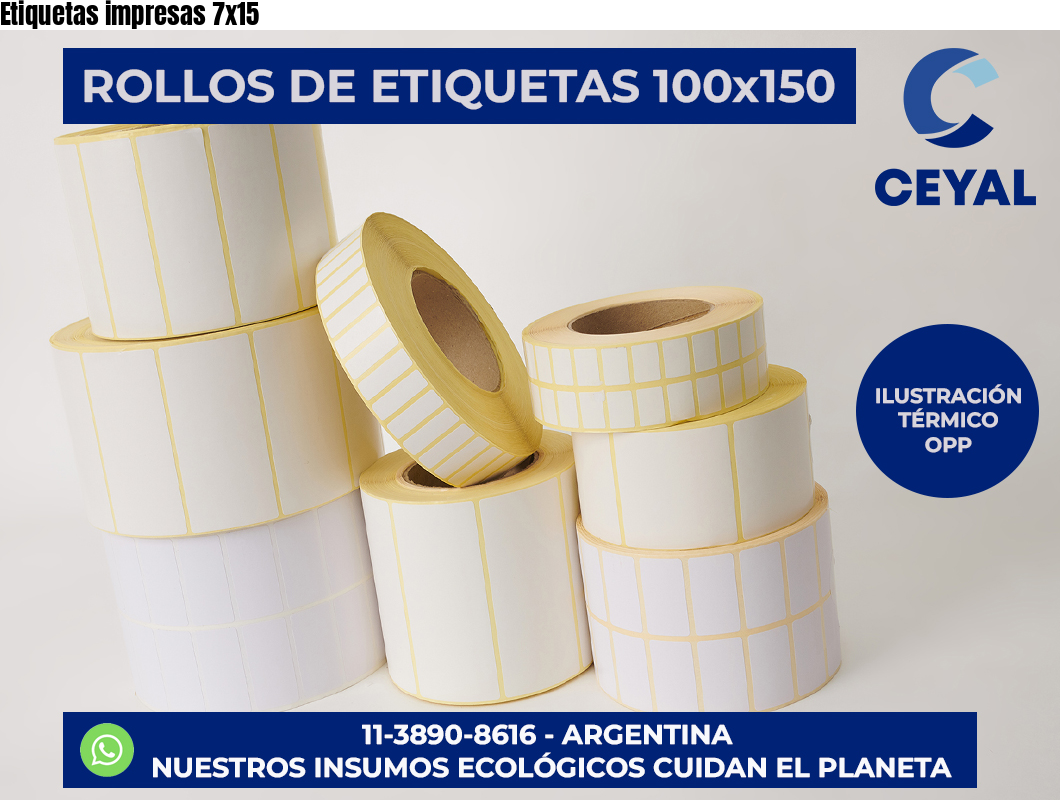 Etiquetas impresas 7×15