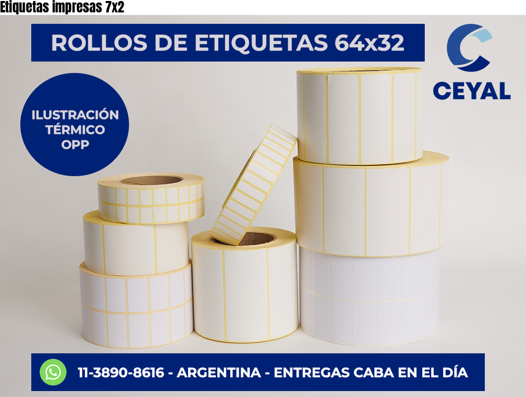 Etiquetas impresas 7×2