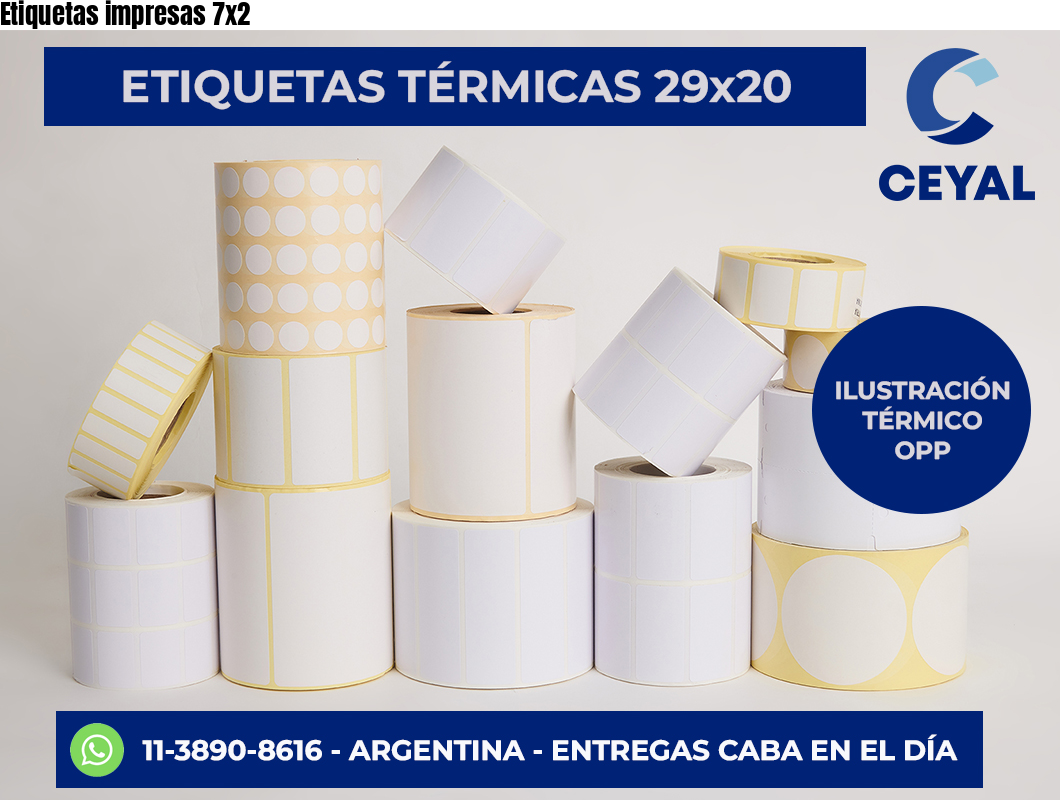 Etiquetas impresas 7×2