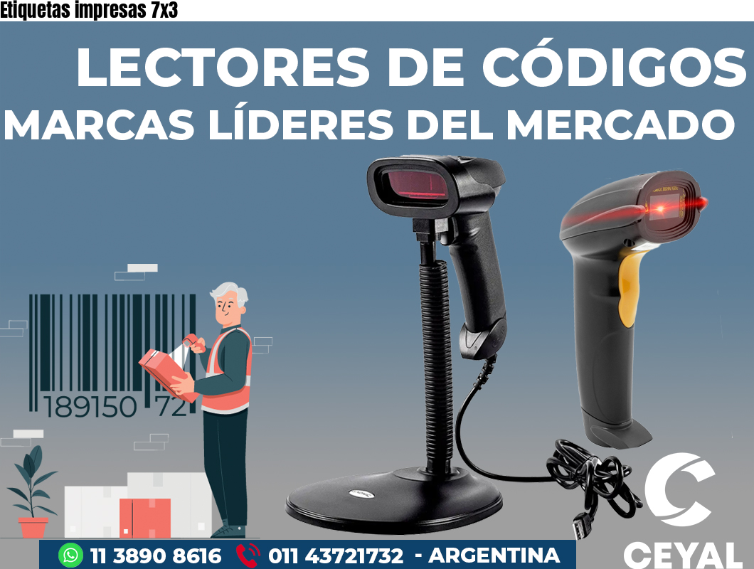 Etiquetas impresas 7x3