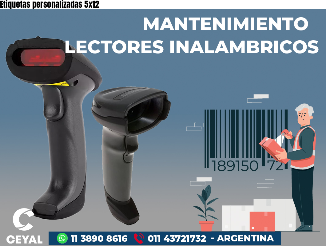 Etiquetas personalizadas 5x12