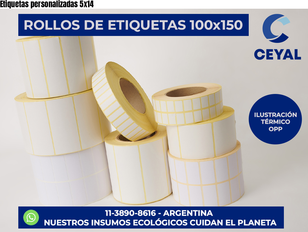 Etiquetas personalizadas 5×14