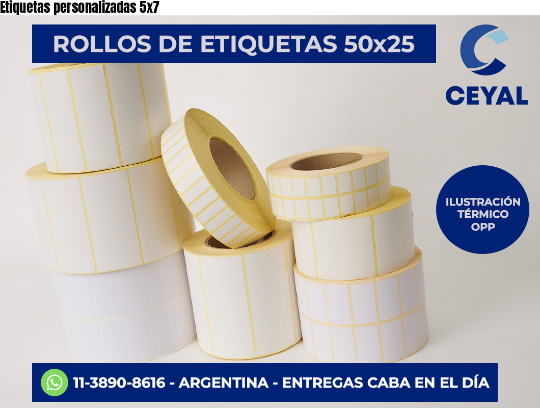 Etiquetas personalizadas 5×7
