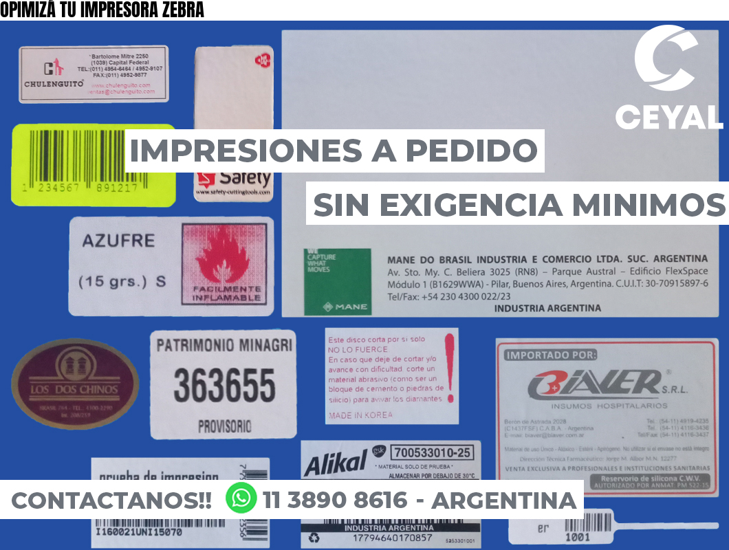 OPIMIZÁ TU IMPRESORA ZEBRA