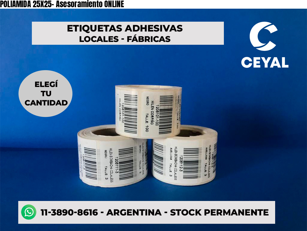 POLIAMIDA 25X25- Asesoramiento ONLINE
