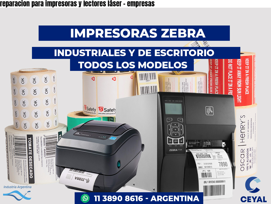 reparacion para impresoras y lectores láser - empresas