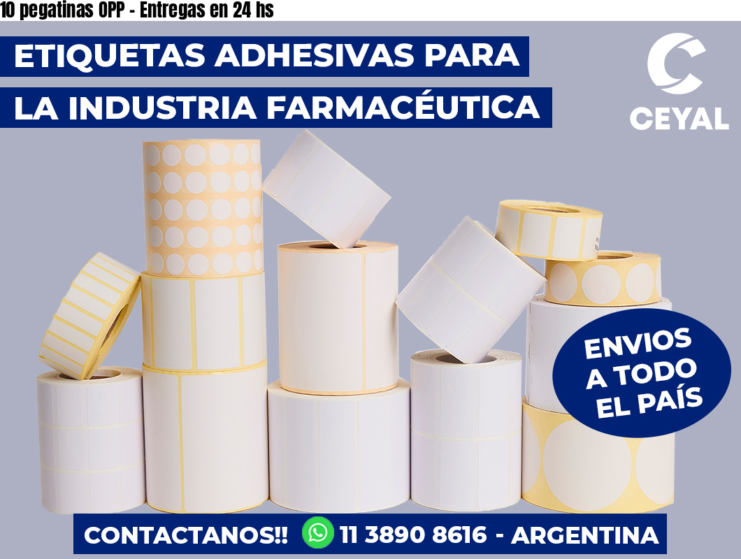 10 pegatinas OPP - Entregas en 24 hs