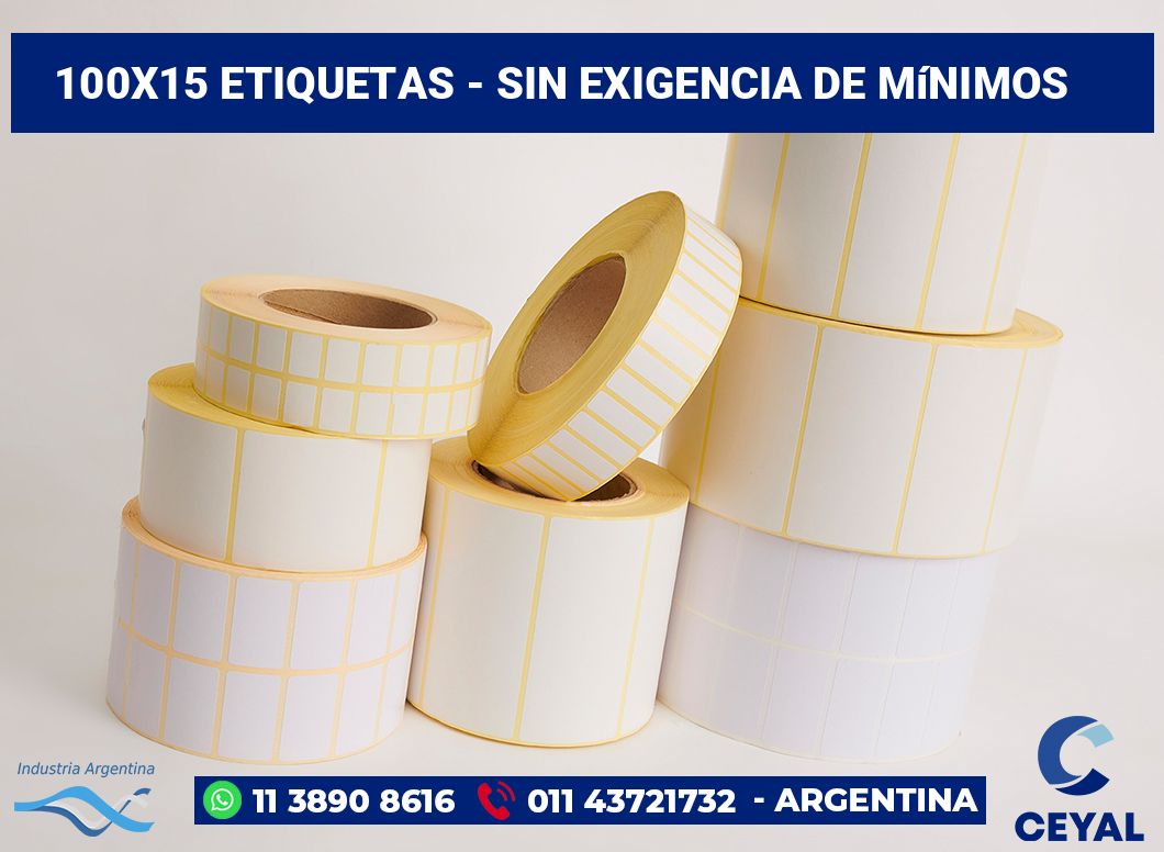 100x15 Etiquetas