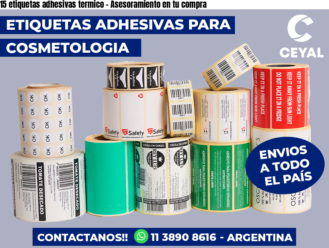 15 etiquetas adhesivas termico – Asesoramiento en tu compra