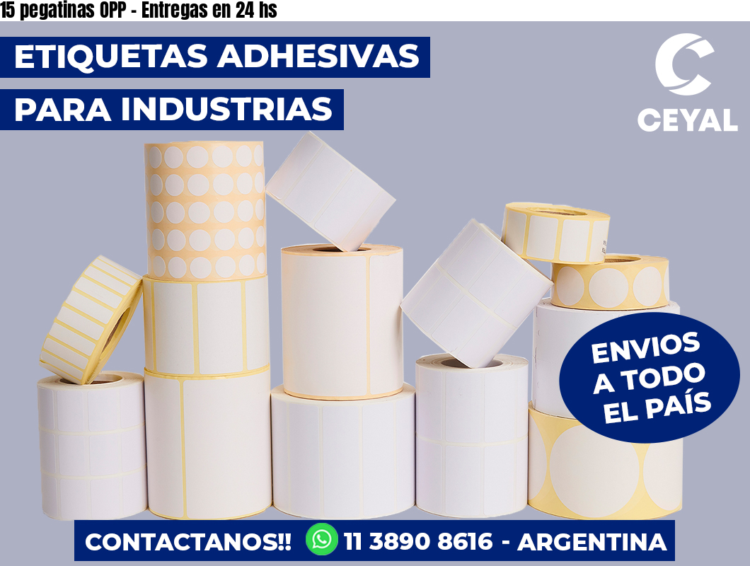 15 pegatinas OPP – Entregas en 24 hs