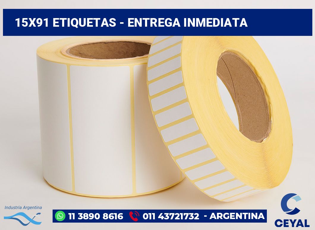 15×91 Etiquetas