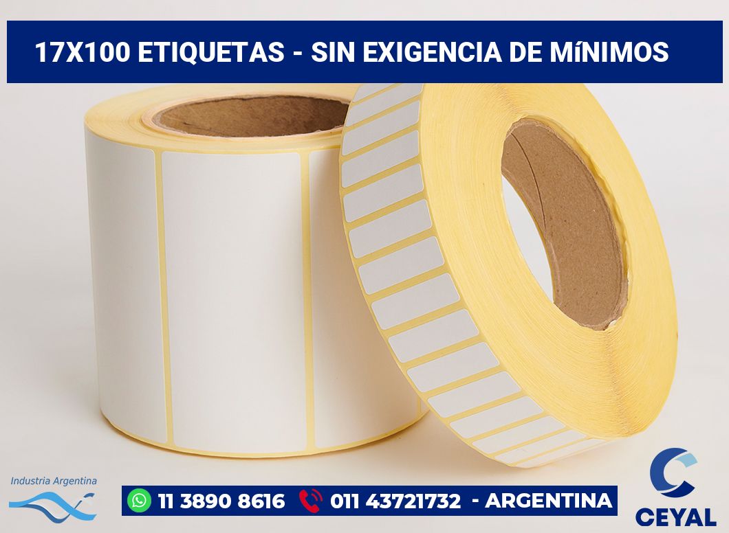 17x100 Etiquetas