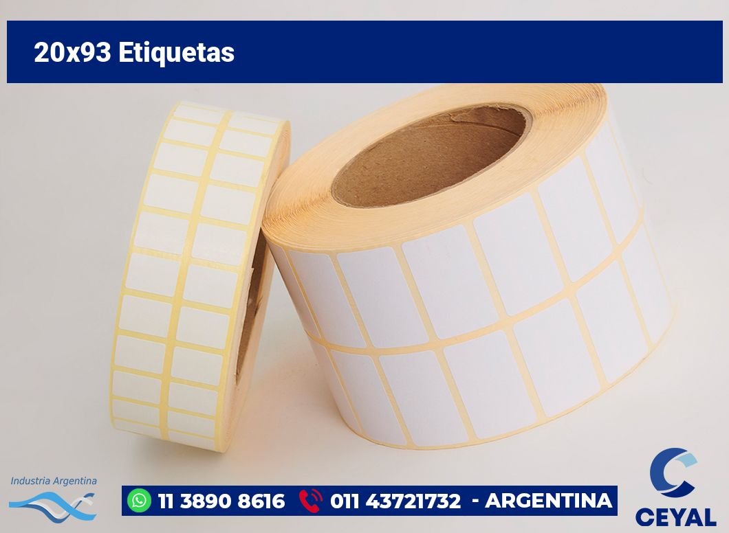 20x93 Etiquetas