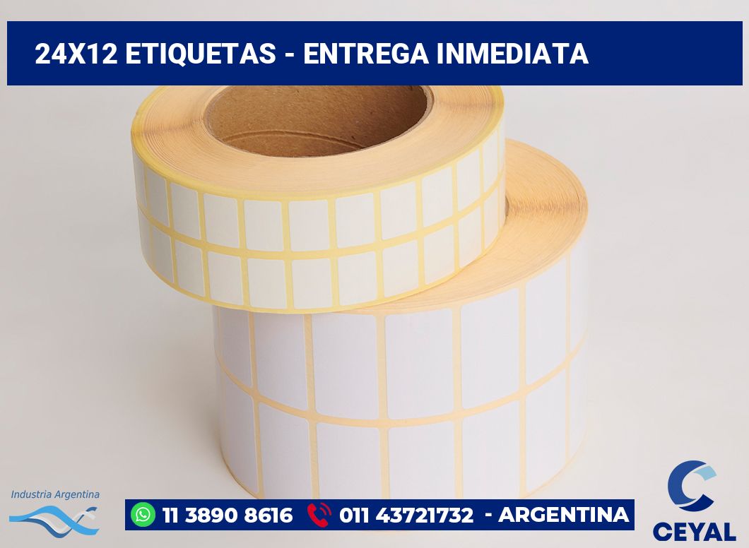 24×12 Etiquetas