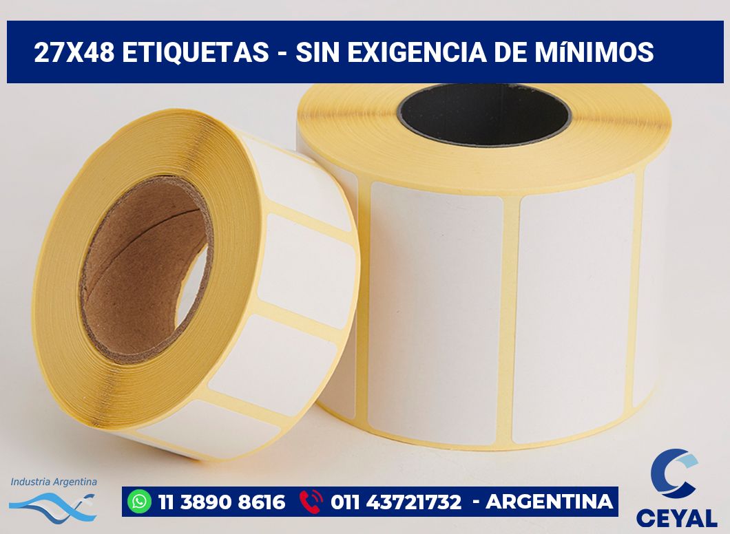 27×48 Etiquetas