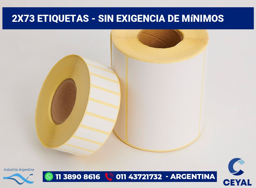 2x73 Etiquetas