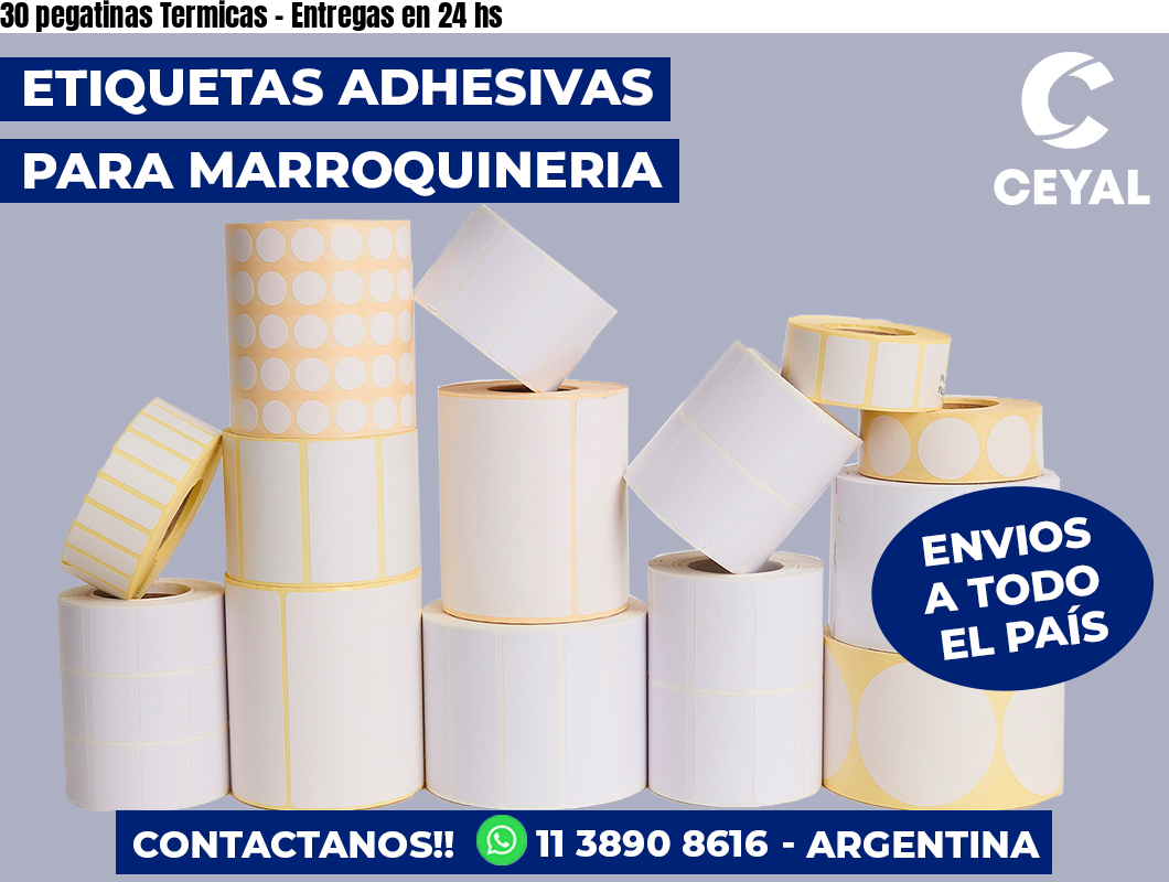 30 pegatinas Termicas - Entregas en 24 hs