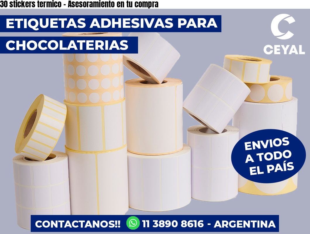 30 stickers termico – Asesoramiento en tu compra