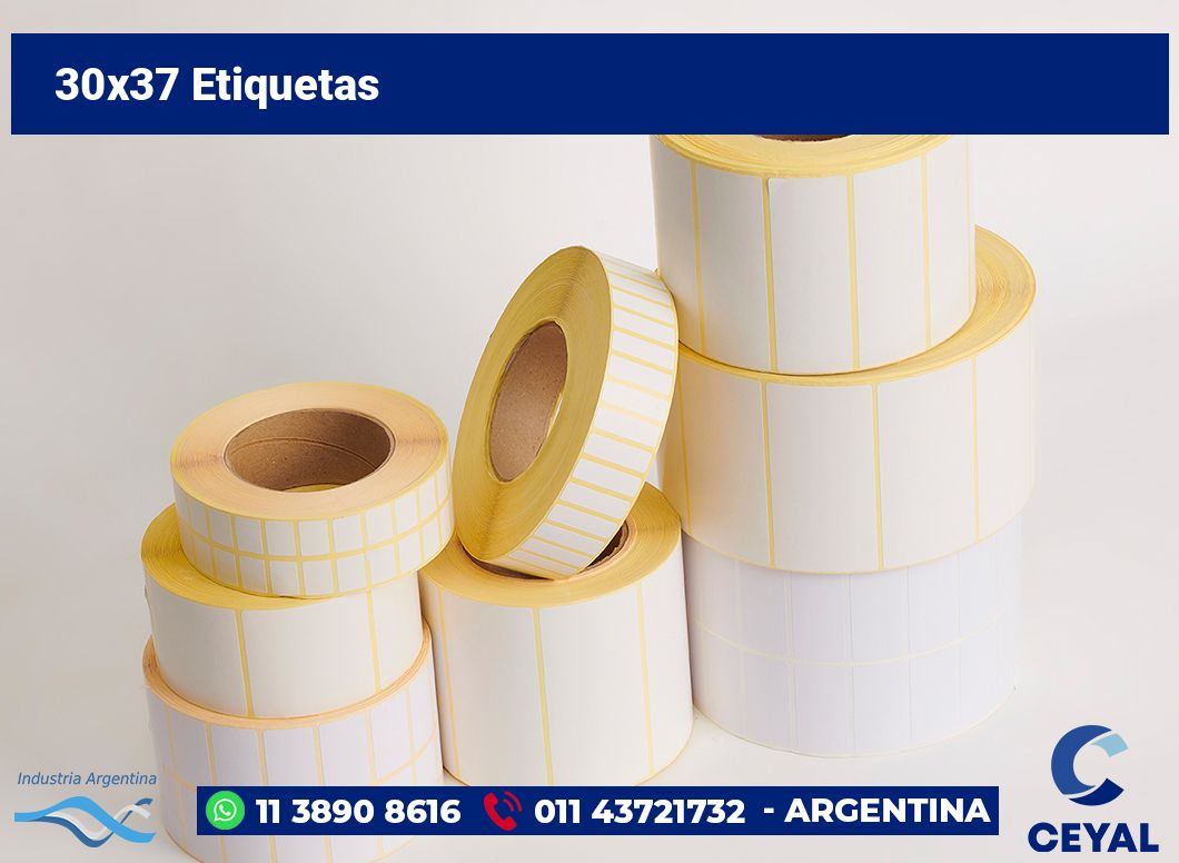 30x37 Etiquetas