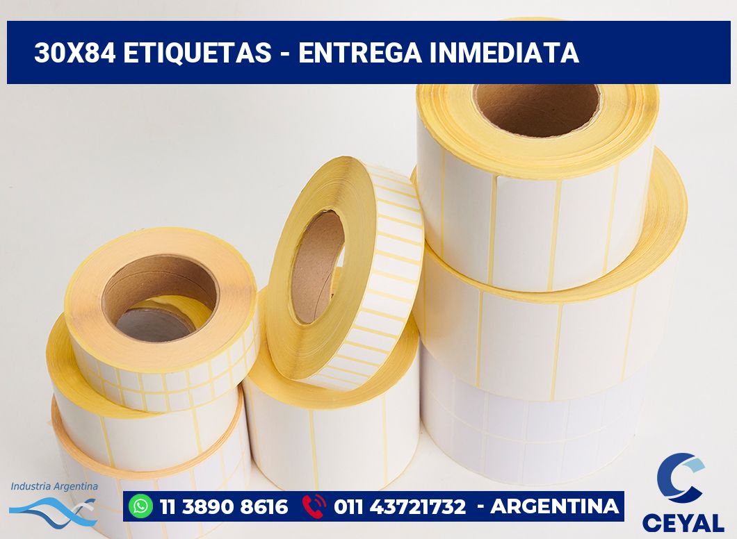 30x84 Etiquetas