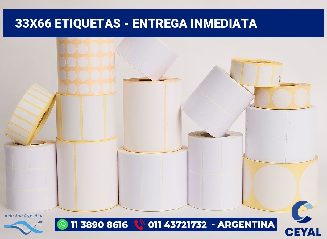 33×66 Etiquetas