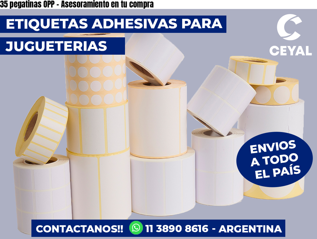 35 pegatinas OPP - Asesoramiento en tu compra