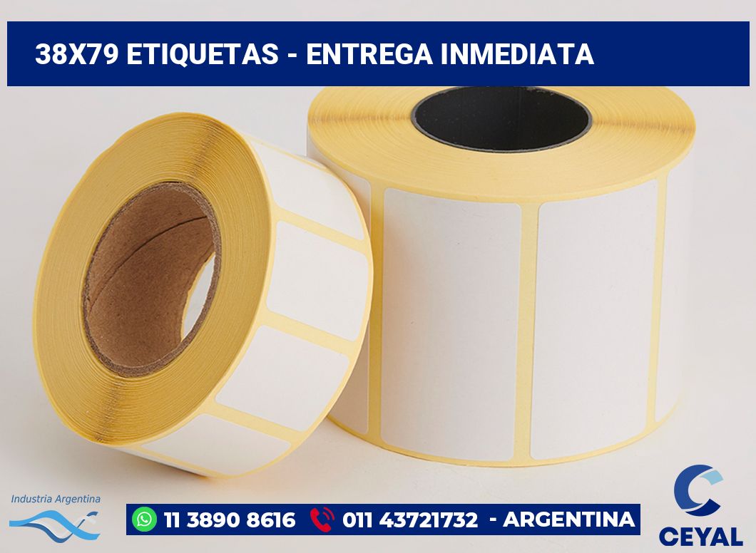 38x79 Etiquetas