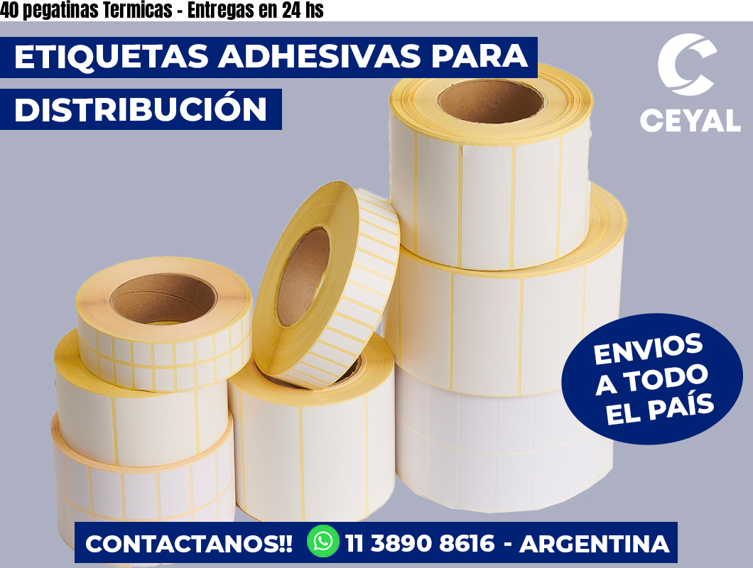 40 pegatinas Termicas – Entregas en 24 hs