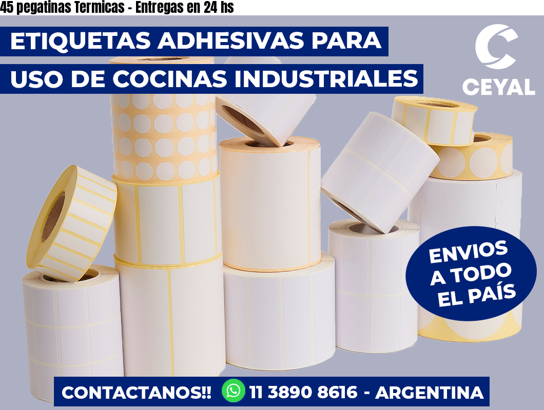 45 pegatinas Termicas - Entregas en 24 hs
