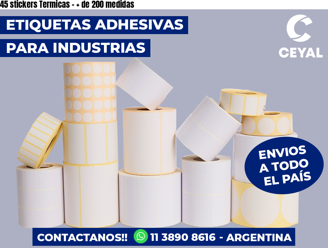 45 stickers Termicas – + de 200 medidas