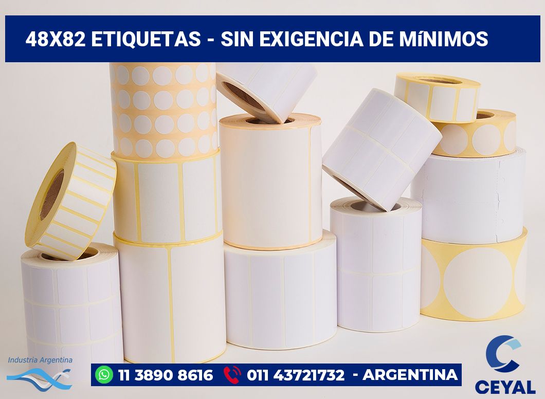 48×82 Etiquetas
