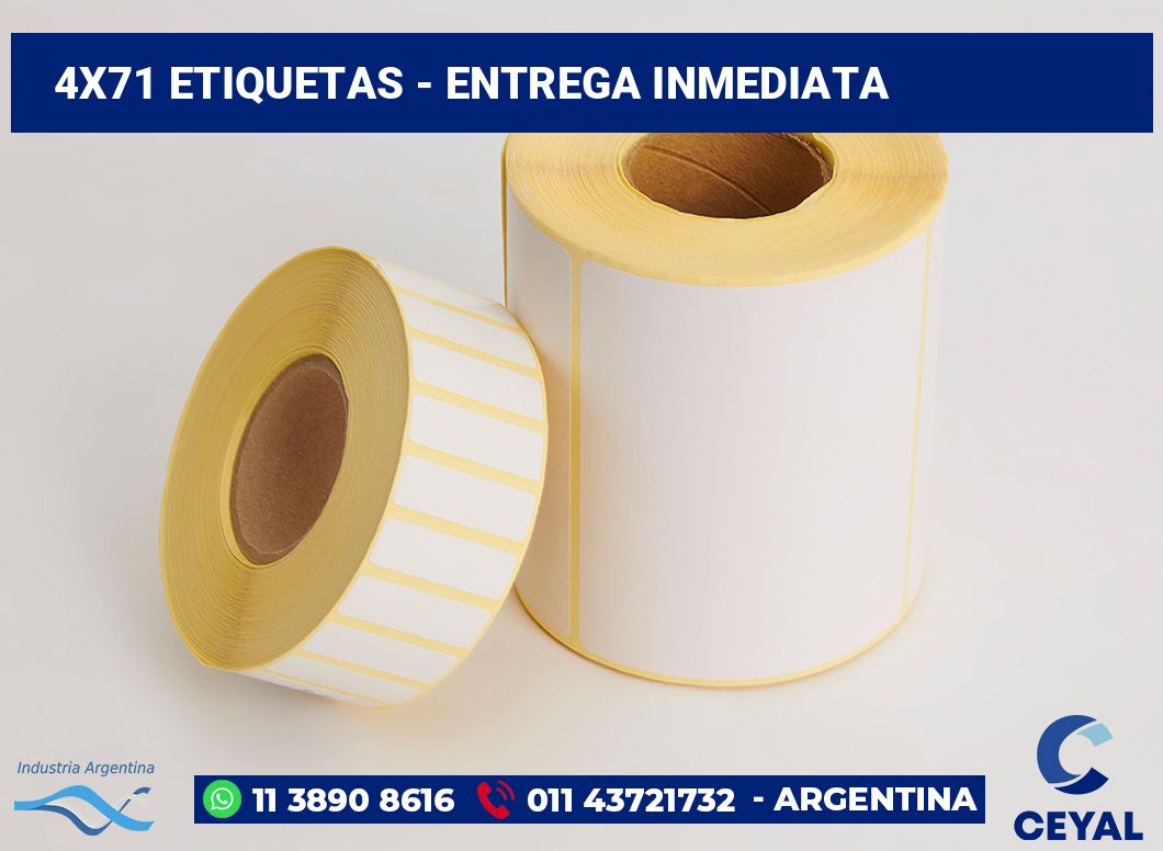 4x71 Etiquetas