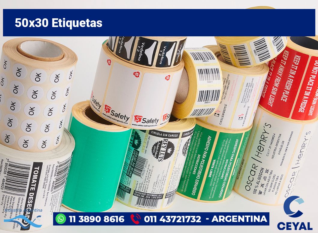 50x30 Etiquetas