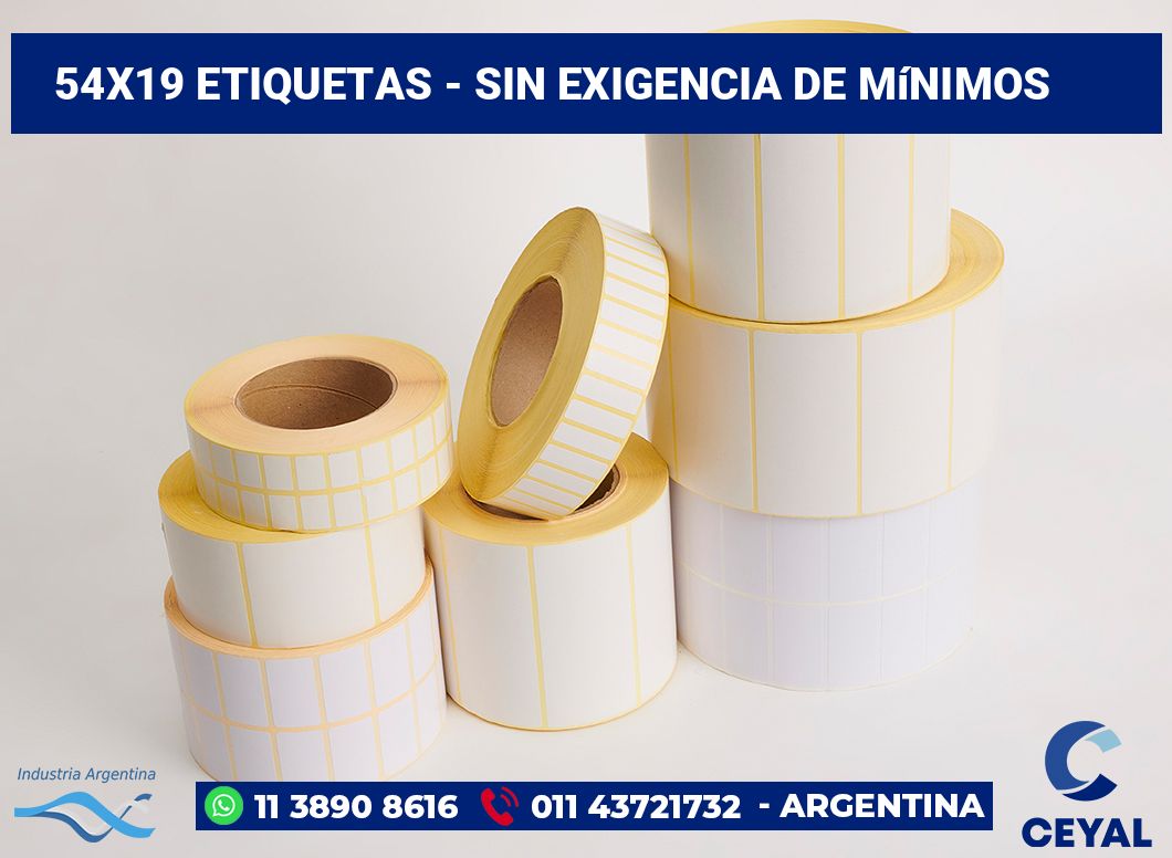 54×19 Etiquetas