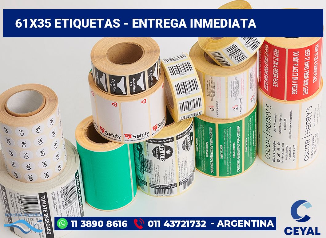 61x35 Etiquetas