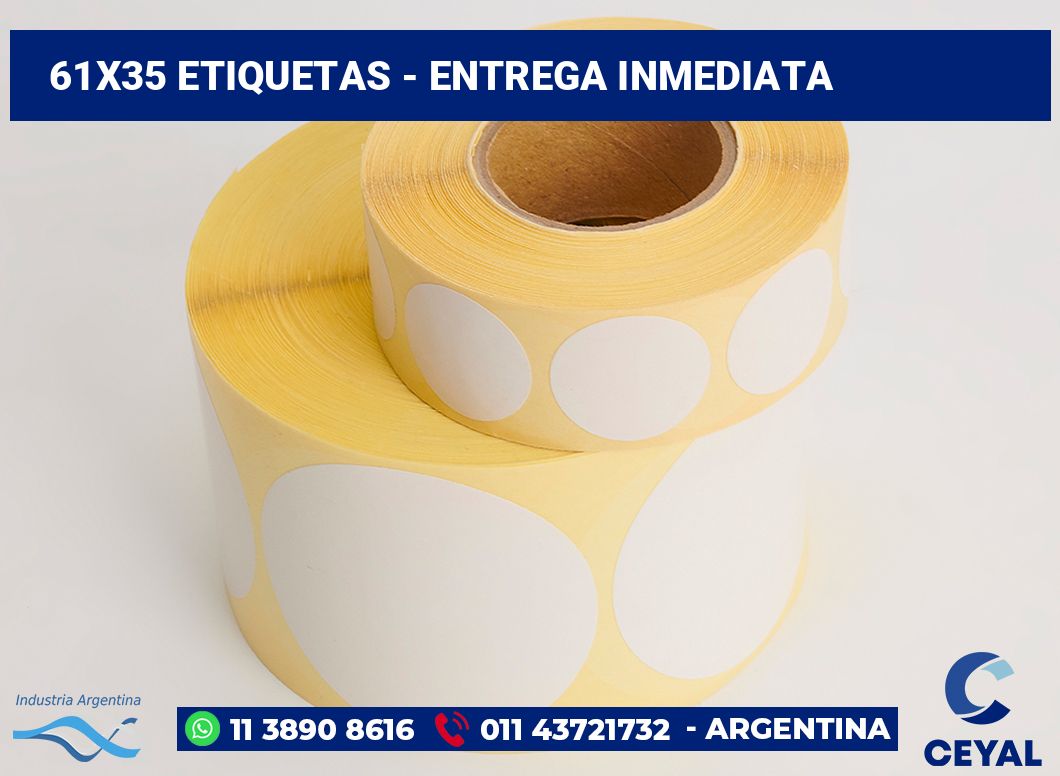 61×35 Etiquetas