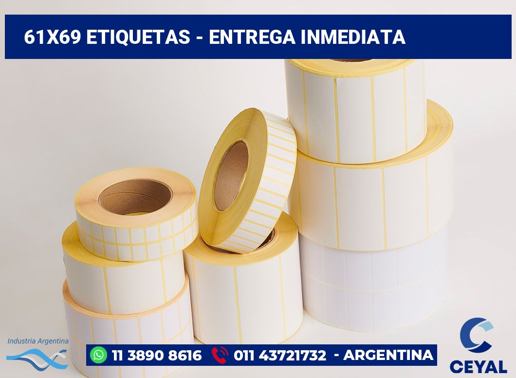 61x69 Etiquetas