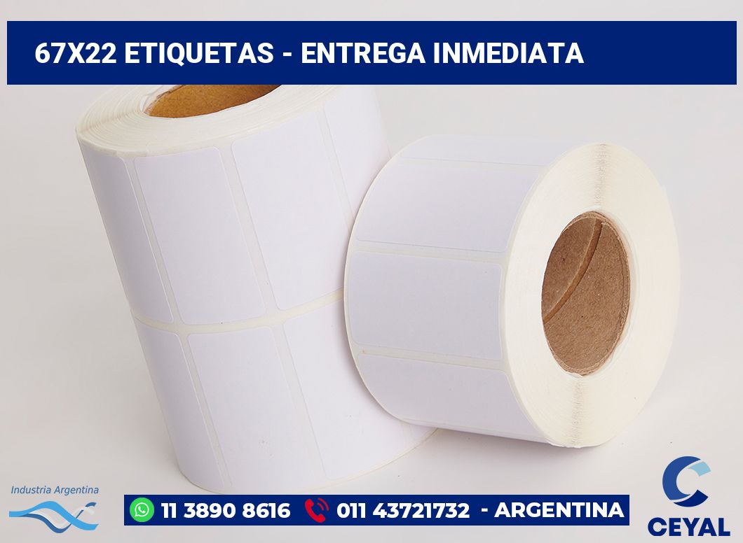 67×22 Etiquetas