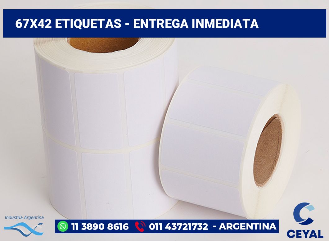 67×42 Etiquetas