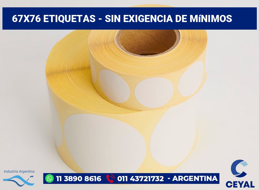 67x76 Etiquetas