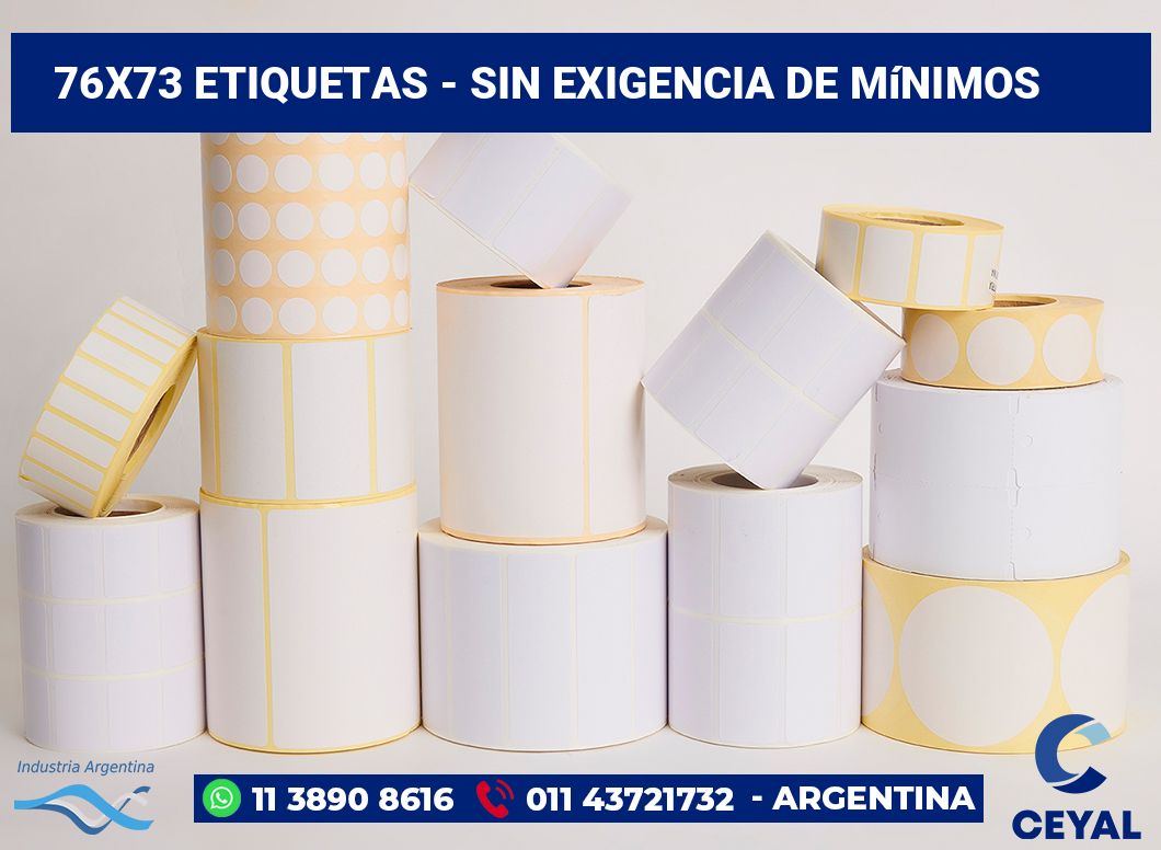 76×73 Etiquetas